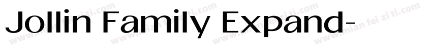 Jollin Family Expand字体转换
